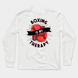 Boxing is my Therapy Long Sleeve T-Shirt