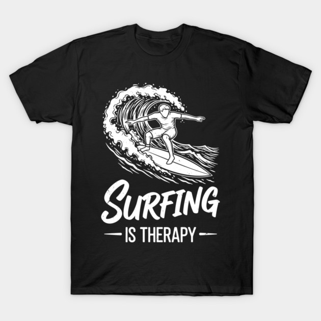 Sufing Is Therapy T-Shirt by enrynz