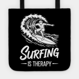 Sufing Is Therapy Tote