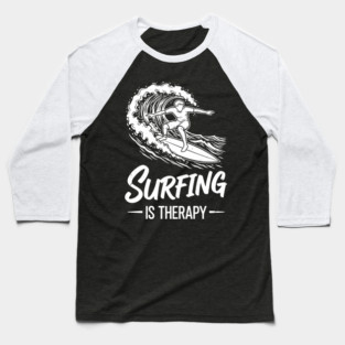 Sufing Is Therapy Baseball T-Shirt