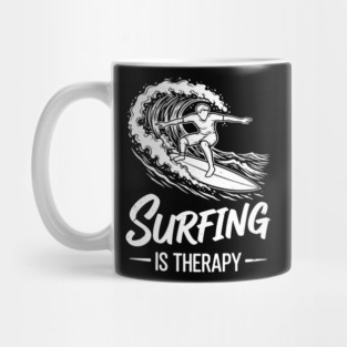 Sufing Is Therapy Mug