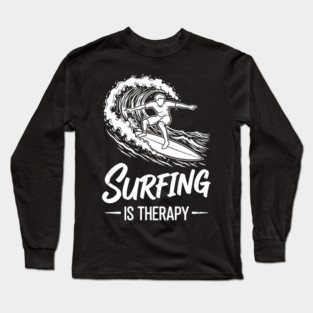 Sufing Is Therapy Long Sleeve T-Shirt