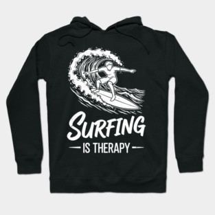 Sufing Is Therapy Hoodie