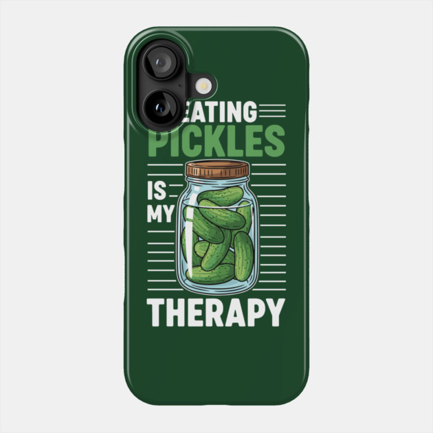 Pickle Lover's Therapy Phone Case by enrynz