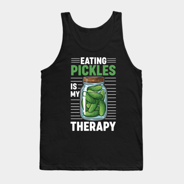Pickle Lover's Therapy Tank Top by enrynz