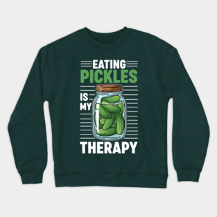 Pickle Lover's Therapy Crewneck Sweatshirt