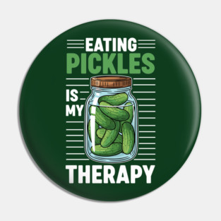 Pickle Lover's Therapy Pin
