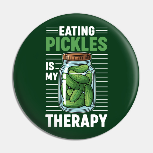 Pickle Lover's Therapy Pin by enrynz