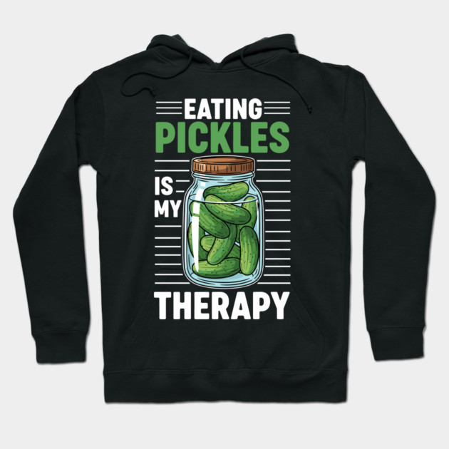 Pickle Lover's Therapy Hoodie by enrynz