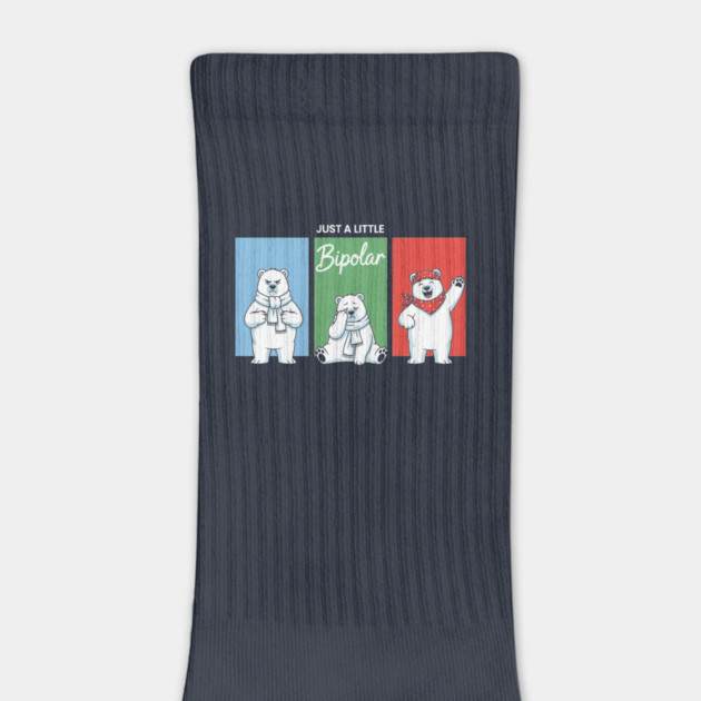 Funny Bipolar Awareness Polar Bear by enrynz