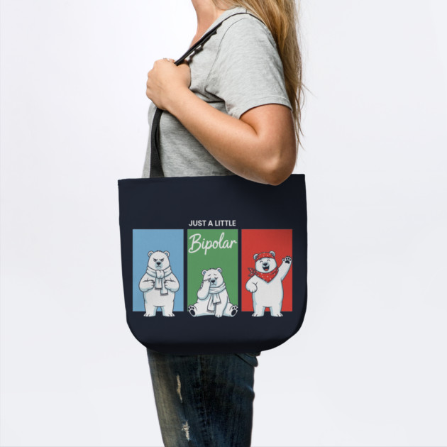 Funny Bipolar Awareness Polar Bear by enrynz
