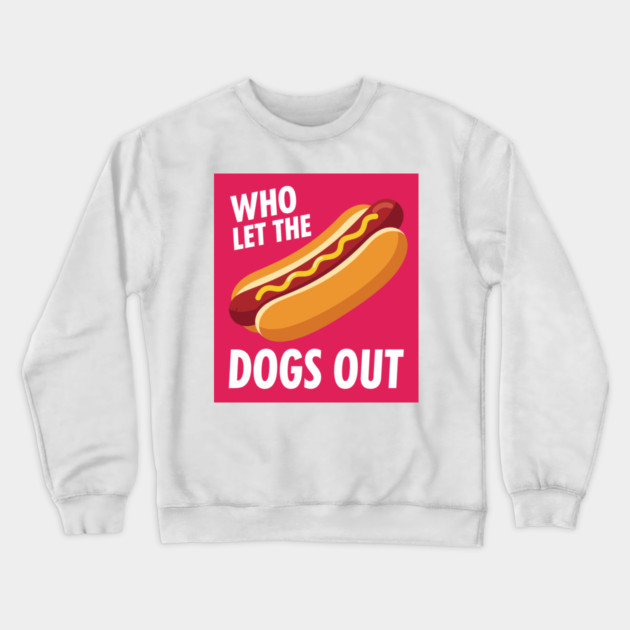 Funny Hot Dog Crewneck Sweatshirt by enrynz