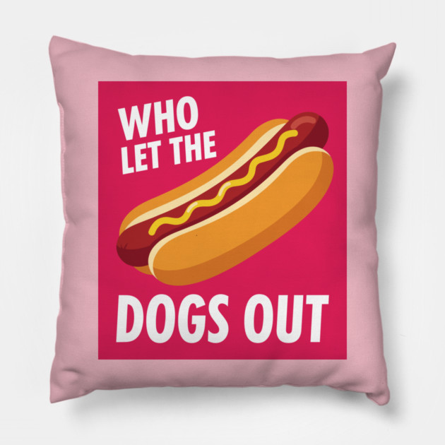Funny Hot Dog Pillow by enrynz