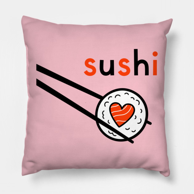 Sushi Love Pillow by enrynz