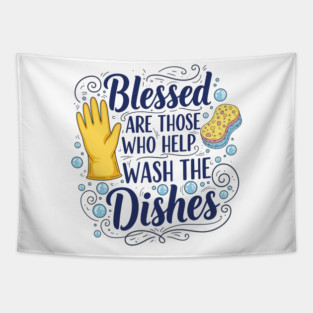 Funny Dishwasher Tapestry