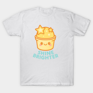 Shine Brighter – Cosmo Bites Kawaii Star Scoop Dessert Design T-Shirt