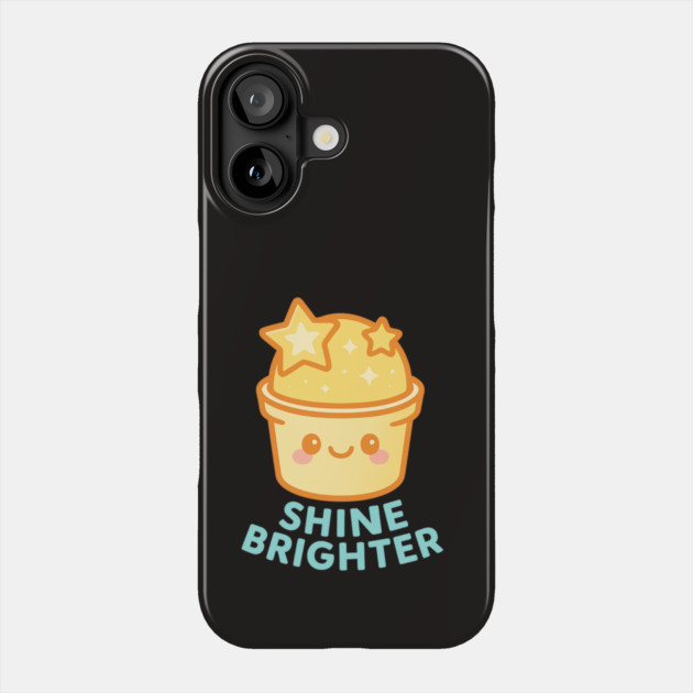 Shine Brighter – Cosmo Bites Kawaii Star Scoop Dessert Design Phone Case by Anne Lee