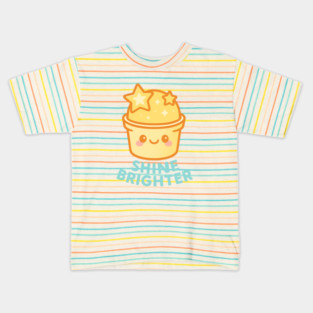 Shine Brighter – Cosmo Bites Kawaii Star Scoop Dessert Design Kids T-Shirt