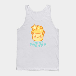 Shine Brighter – Cosmo Bites Kawaii Star Scoop Dessert Design Tank Top