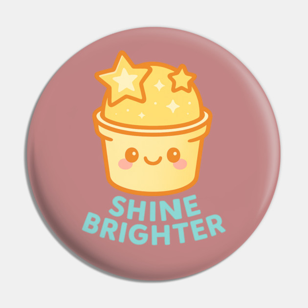 Shine Brighter – Cosmo Bites Kawaii Star Scoop Dessert Design Pin by Anne Lee
