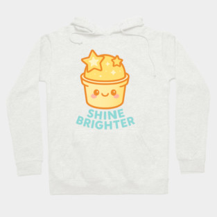 Shine Brighter – Cosmo Bites Kawaii Star Scoop Dessert Design Hoodie