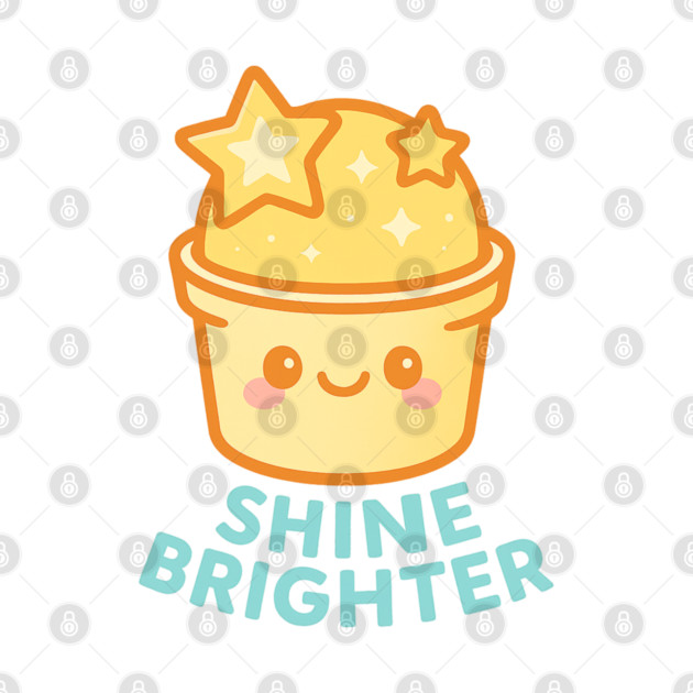 Shine Brighter – Cosmo Bites Kawaii Star Scoop Dessert Design by Anne Lee