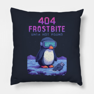 404 Frostbite: Data Not Found Pillow