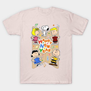 Peanuts Gang Happy New Year T-Shirt