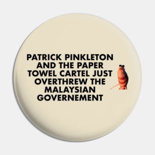 Robert Patrick Pinkleton – Marcus the Worm Meme Pin