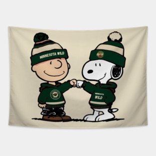 Minnesota-Wild-Snoopy Tapestry