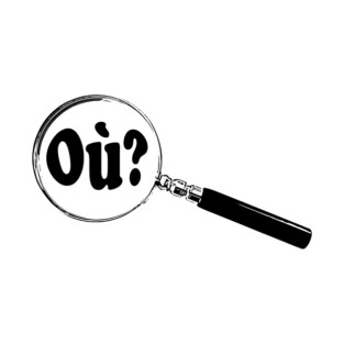 French Magnifying Glass “Where?” (Où?) T-Shirt