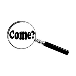 Italian Magnifying Glass “How?” (Come?) T-Shirt