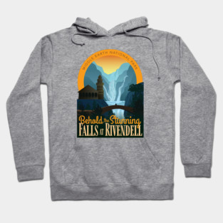 Behold the Stunning Falls of Rivendell • Lord of the Rings • National Parks Hoodie