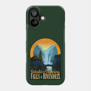 Behold the Stunning Falls of Rivendell • Lord of the Rings • National Parks Phone Case