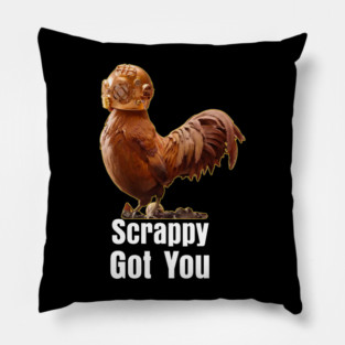 Scrappy Got You Chicken Arc Raiders Pillow