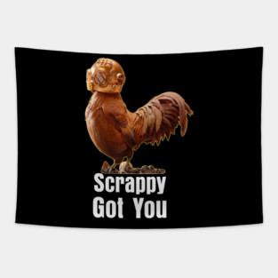 Scrappy Got You Chicken Arc Raiders Tapestry