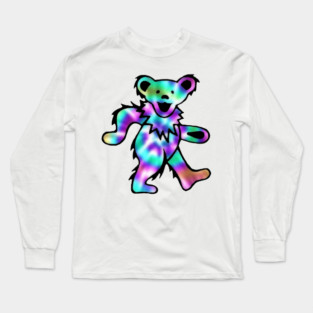 Dancing Grateful Dead Bear Long Sleeve T-Shirt