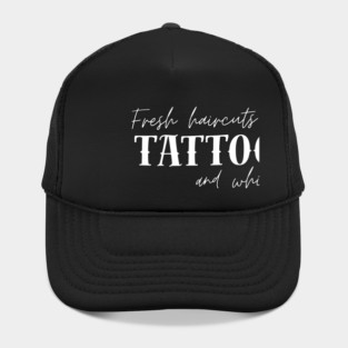 Fresh Haircut's Tattoos and Whiskey Hat