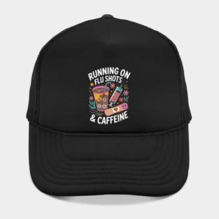 Cute Flu Shot Vaccine Caffeine Hat