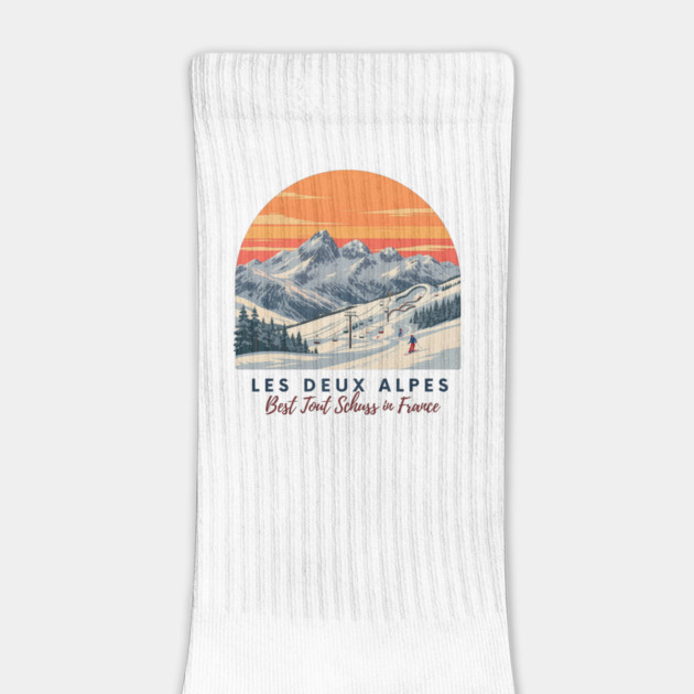 Les Deux Alpes France Skiing Tout Schuss Vacation by Art2Wear