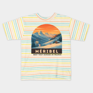 Meribel France Ski Resort Winter Vacation Souvenir Kids T-Shirt
