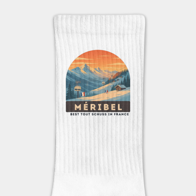 Meribel France Ski Resort Winter Vacation Souvenir by Art2Wear