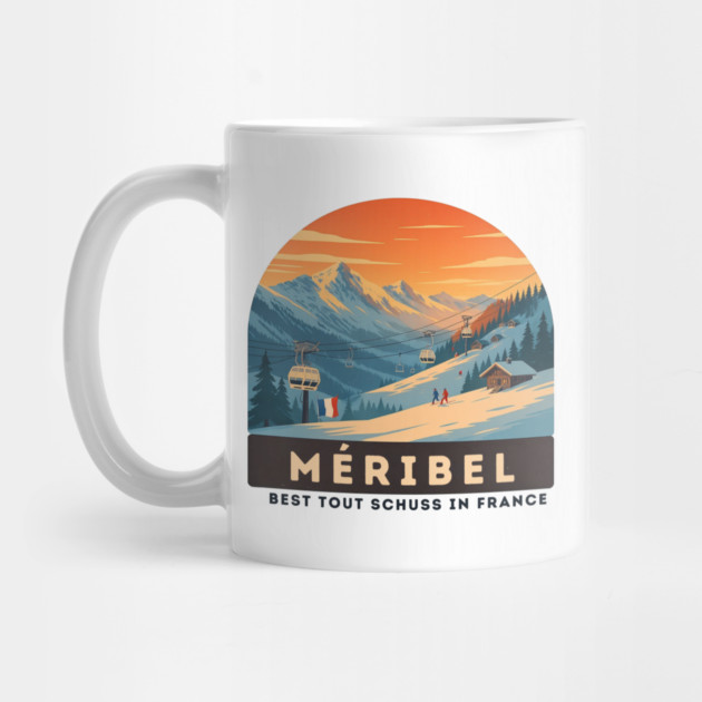 Meribel France Ski Resort Winter Vacation Souvenir by Art2Wear