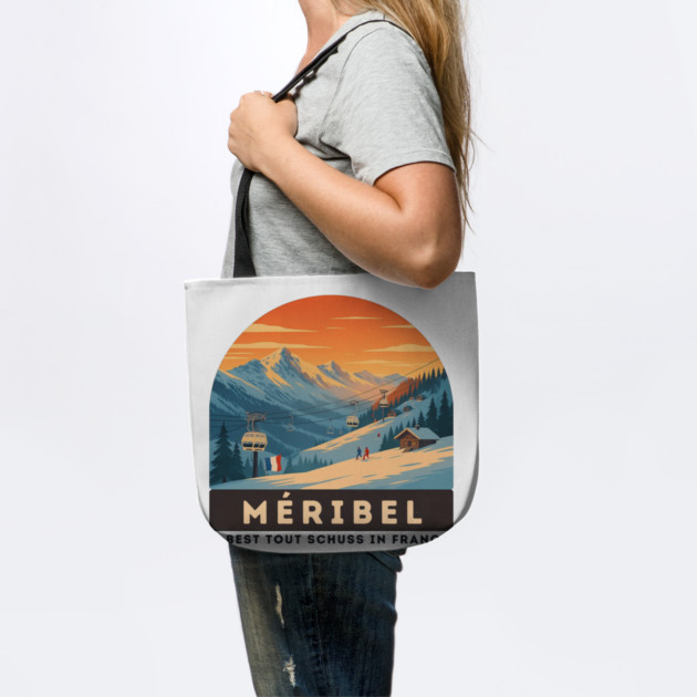 Meribel France Ski Resort Winter Vacation Souvenir by Art2Wear