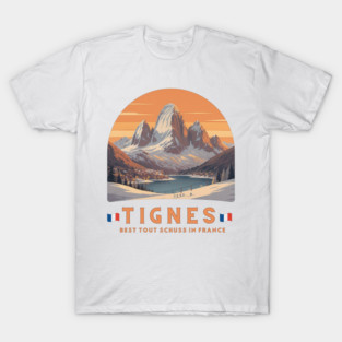 Val d'Isère Tout Schuss French Alps Skiing Holiday T-Shirt