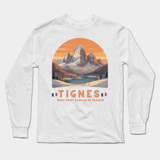 Val d'Isère Tout Schuss French Alps Skiing Holiday Long Sleeve T-Shirt