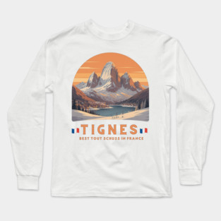 Val d'Isère Tout Schuss French Alps Skiing Holiday Long Sleeve T-Shirt