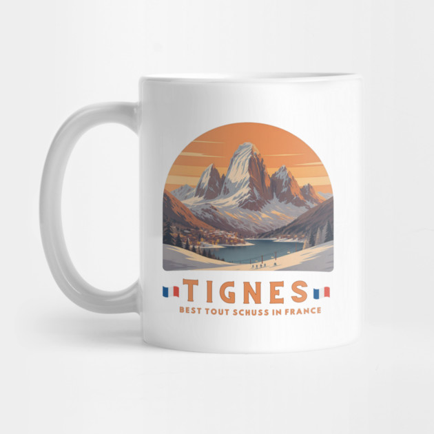 Val d'Isère Tout Schuss French Alps Skiing Holiday by Art2Wear