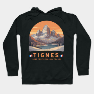 Val d'Isère Tout Schuss French Alps Skiing Holiday Hoodie