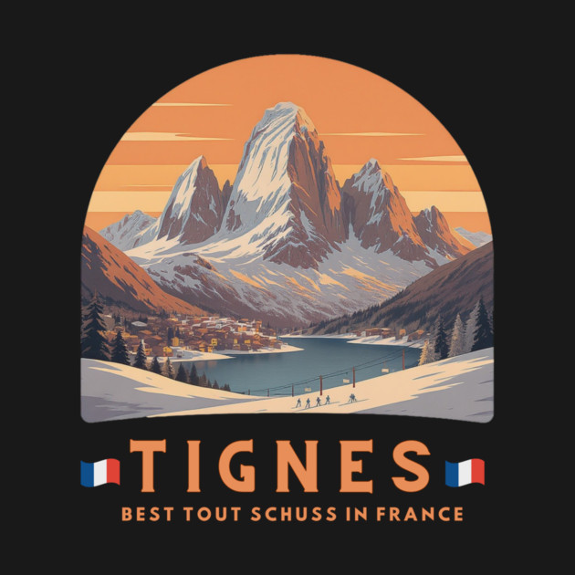 Val d'Isère Tout Schuss French Alps Skiing Holiday by Art2Wear